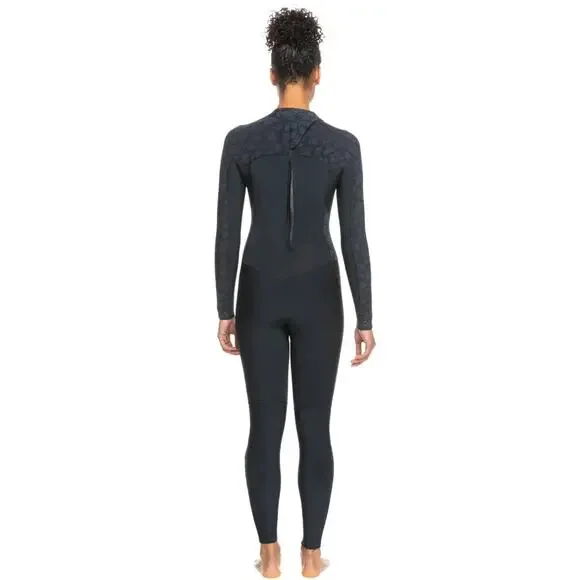 Roxy Women's Full Wetsuit 3/2mm Swell Series GBS Back Zip Surf Suit - Picture 4 of 10